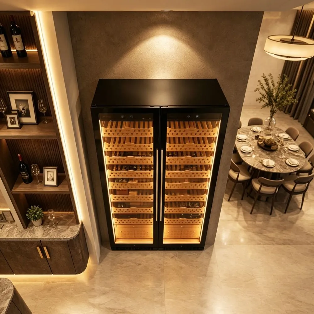 ROYAL METAL Stainless Steel Cigar Cabinet Dual Zone, Household view 3