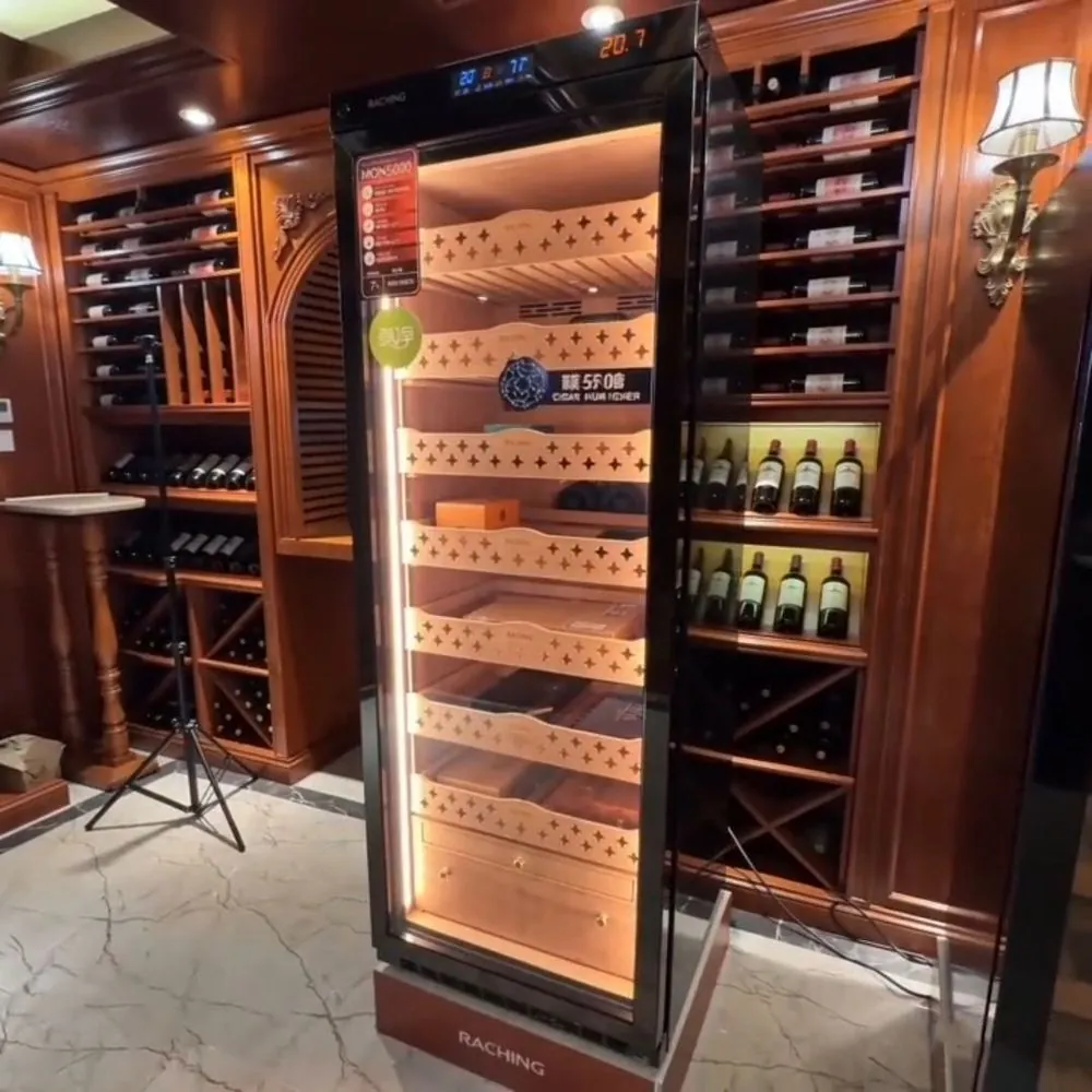 ROYAL METAL Electric Stainless Steel Cigar Cooler Humidor, Dual Zone view 2