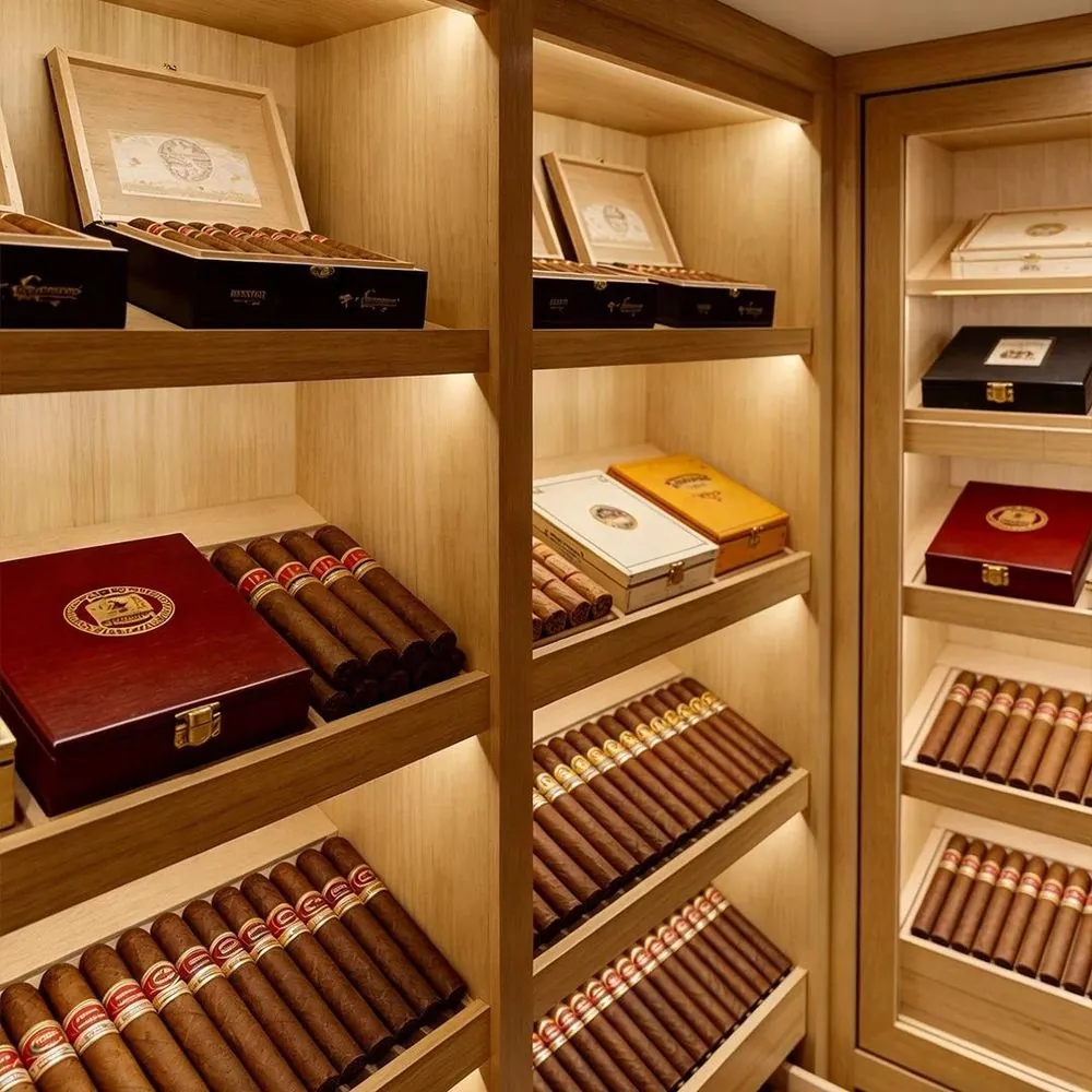 ROYAL METAL Stainless Steel Cigar Humidor Cabinet 448L Digital view 3