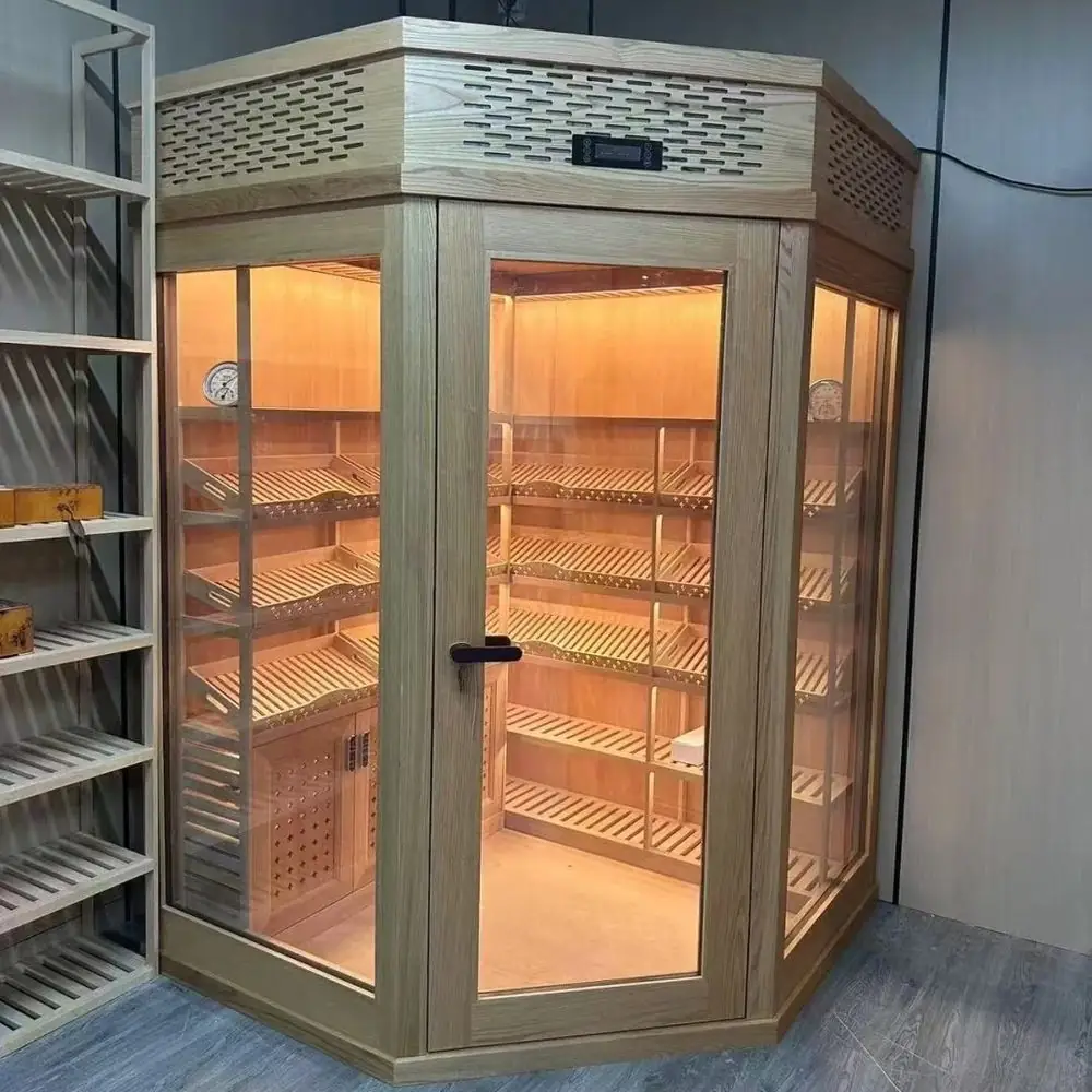 Stainless Steel Cigar Cellar Cooler 288L, Digital Temperature Control