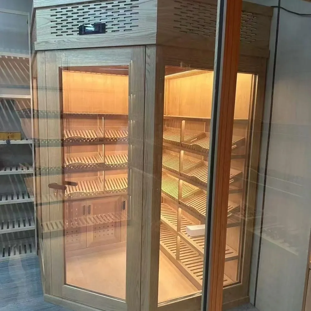 Stainless Steel Cigar Cellar Cooler 288L, Digital Temperature Control view 3