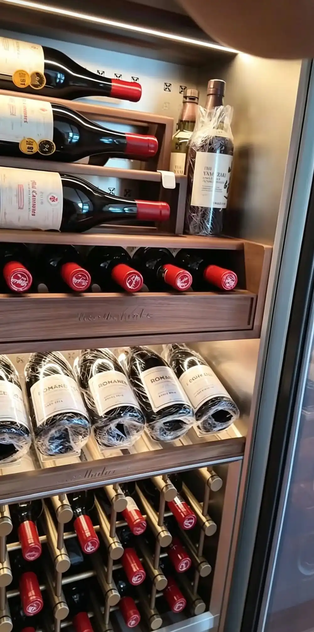 RM-009 Dual-Zone Stainless Steel Wine Refrigerator Cabinet view 6