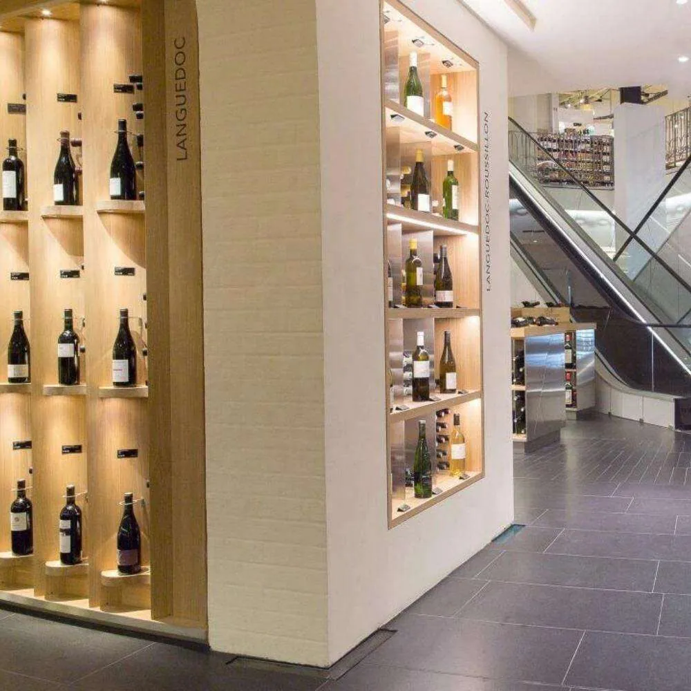 Architectural Walk-In Glass Wine Cellar