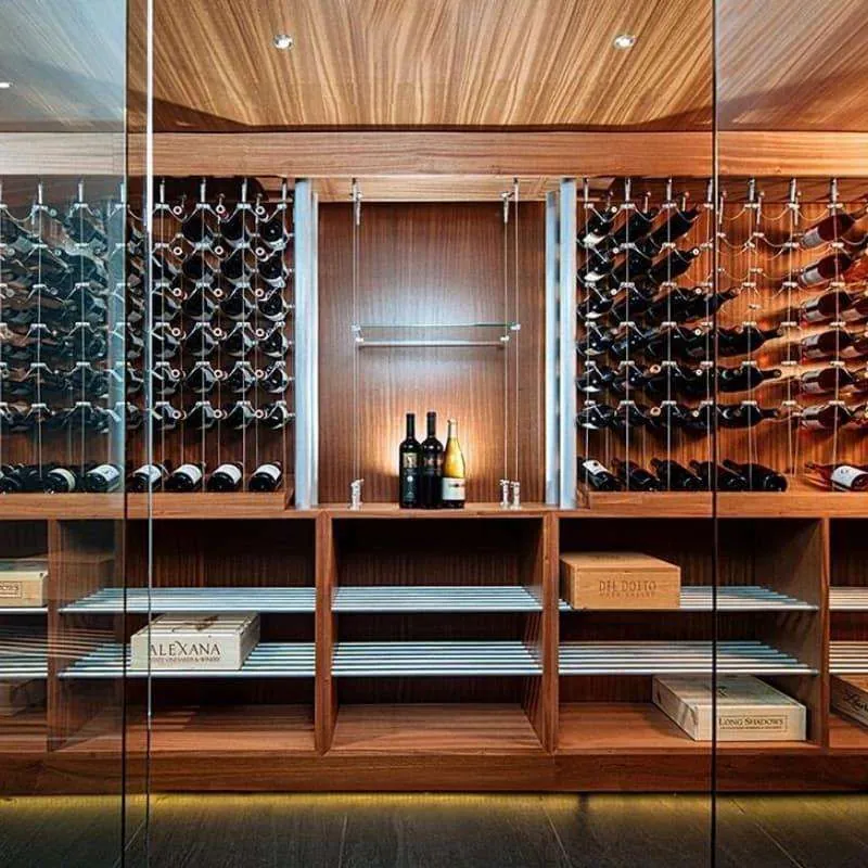 RM-003 Solid Wood Wine Cellar for 1200 Bottles view 2