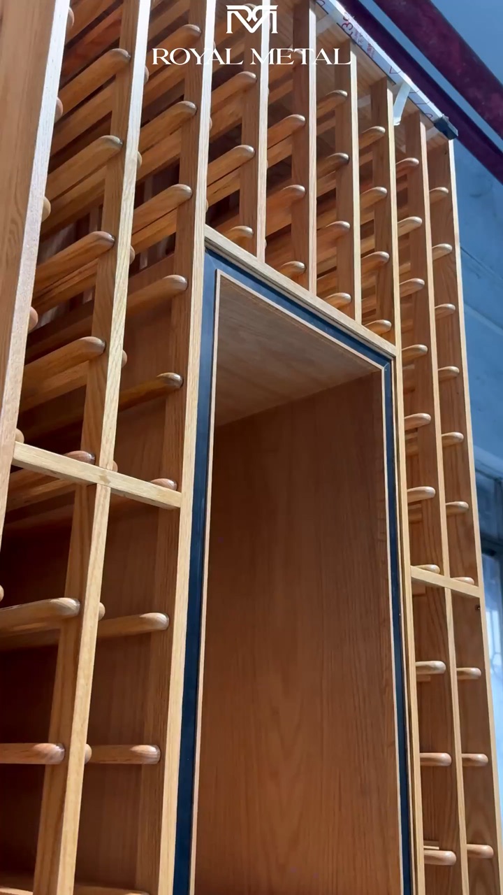 Customizable High-End Wine Cellar with Modern Stainless Steel…